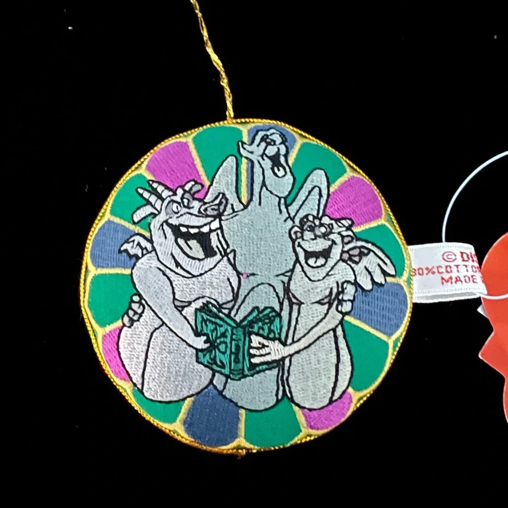 VTG NWT Disney The Hunchback of Norte Dame Colorful Gargoyle Patch Ornament